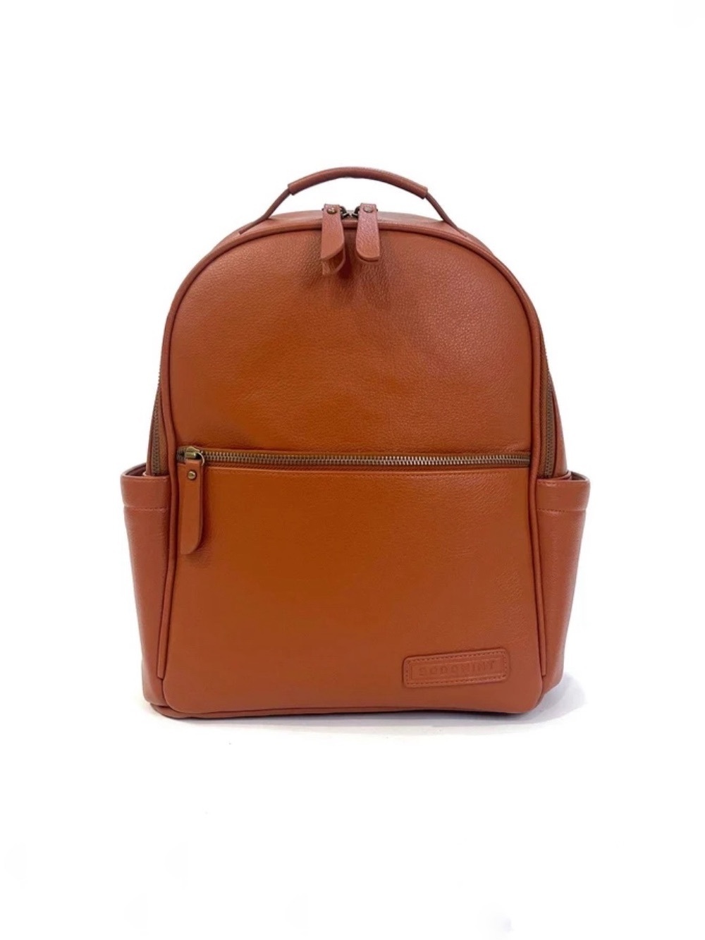 Bodomint The Joni Backpack Tan Vegan Leather Camel Versatile Tote